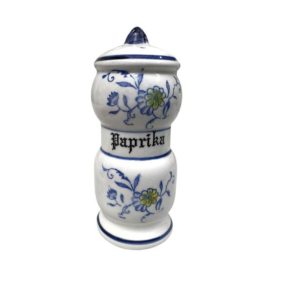 Vintage Blue Onion Spice Shaker for Paprika 4” - Picture 7 of 7